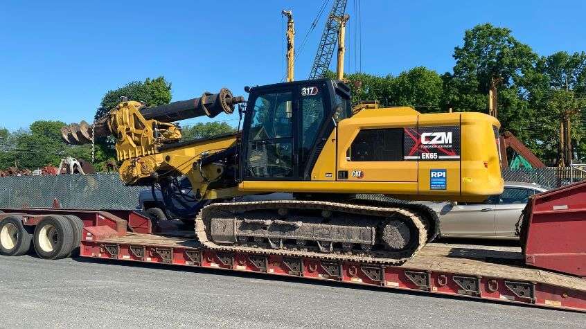 Drill rig rental at drop off